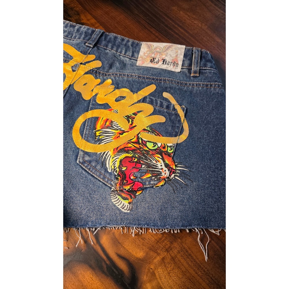 Ed Hardy Tiger Graphic Y2K Streetwear Festival Fashiongram - Picture 2 of 8